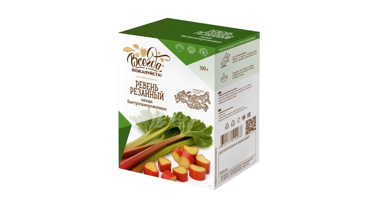 Ревень резаный замороженный