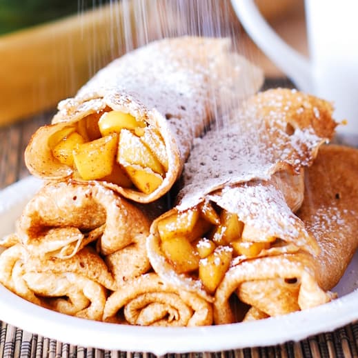 Рецепт блинов со сладкими начинками